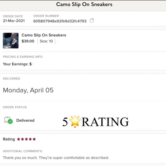 Camo Slip On Sneakers - Picture 3 of 5